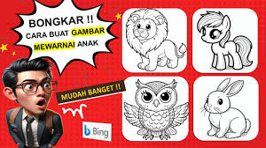 Trik Bikin Gambar Mewarnai Buat Anak Anak Pakai AI Dan Menjualnya Di Marketplace